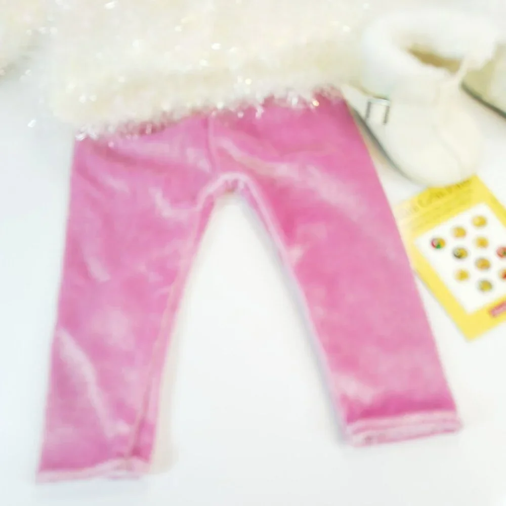 American Girl Snowball Outfit 1998 Pleasant Company Leggings Sweater Boots - Picture 3 of 9